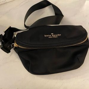 Kate Spade black nylon belt bag